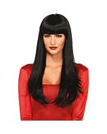 Leg avenue bangin long straight wig black
