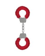 Pleasure furry handcuffs red
