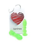 Saninex delight plug-dildo green transparent