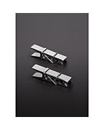 Cloth pin nipple clamps