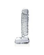 Icicles number 63 hand blown glass massager