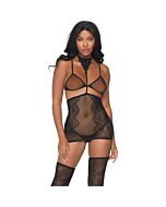 Leg avenue lace bodystocking o.s