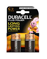 Duracell plus power battery c lr14 2 units