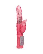 Rotating beaded beetle vibrator - pink
