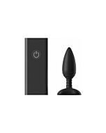 Ace medium remote control vibrating butt plug - black