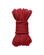 Kink - 6mm hemp bondage rope - 30 ft. red
