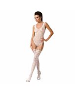 Passion woman bs051 bodystocking white one size