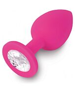 Jewellery fuchsia silicone diamond