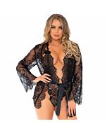 Leg avenue teddy and robe set s