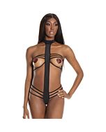 Strappy bodysuit - black