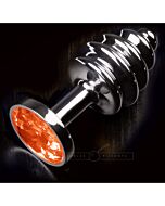 Jewellery ribbed silver orange