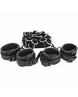 Fetish submissive luxury  bed restraints set