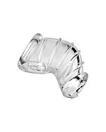 Detained soft body chastity cage