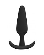 Malo small cork butt-plug with handles - black