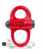 Screaming o rechargeable and vibrating ring yoga red