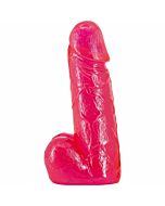 Realistic penis with testiculos - 18cm - rojo