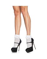 Crochet anklet socks white