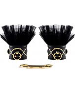 Zalo leather thorn handcuffs