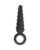 Sono - no. 60 dildo with metal ring - black