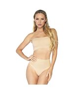 Opaque microfiber set - nude
