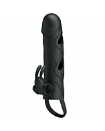 Pretty love vibrating silicone sleeve 14 cm