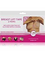 Bye-bra breast lift + silicone nipple covers cup f-h
