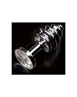 Jewellery ribbed silver diamond