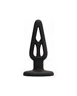 Plug & play - hollow 2 butt plug  10 cm - black