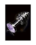 Jewellery ribbed silver baby purple