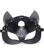 Naughty kitty cat mask - black