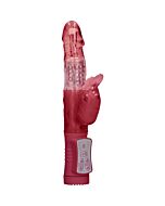 Rotating beaded beetle vibrator - red
