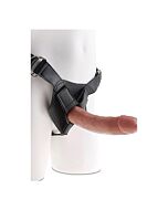 Strap-on harness w/ 8 inch cock - tan