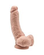 Cock 8 inch w/ balls flesh