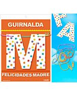 Guirnalda felicidades madre (cartulina 220gr)