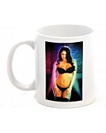 Mug: strip female brunette