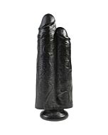 Two cocks one hole 9 inch - black