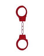 Metal handcuffs red