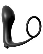 Ass gasm cockring plug black
