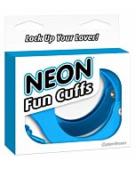 Neon fun cuffs blue