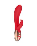 Heating rabbit vibrator - opulent - red