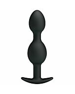Pretty love bottom - silicone anal balls  12.5 cm - black