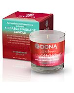Dona massage candle strawberry 135 g