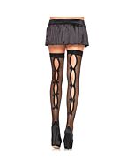 Leg avenue keyhole backseam thigh highs