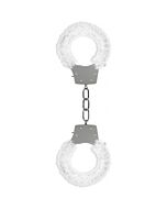 Beginners furry handcuffs white
