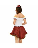 Queen costume octoberfest set 2 pcs talla m