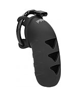 Model 08 - chastity - 4.2 inch - silicone cock cage - black