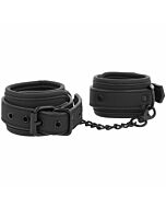 Fetish submissive ankle cuffs vegan leather