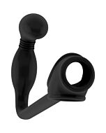 Sono butt plug with cock ring 2 black