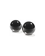 Fetish fantasy limited edition medium black glass ben-wa balls.