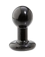 Black round buttplug small